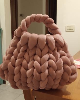 borsa marshmallow rosa antico 