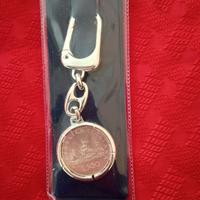 PORTACHIAVI CON 500 LIRE ARGENTO (CARAVELLE)