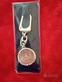 PORTACHIAVI CON 500 LIRE ARGENTO (CARAVELLE)