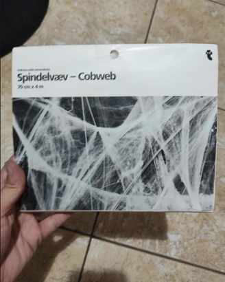 ragnatela finta halloween ragno spider horror