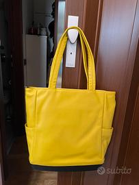 Moleskine borsa doppi manici gialla