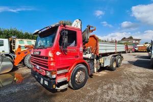 SCANIA 280 Ribaltabile + Gru 6x2 3 assi