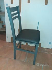 6 sedie grigie moderne da salotto