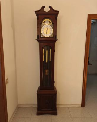 Orologio a pendolo a colonna da terra con tre pesi