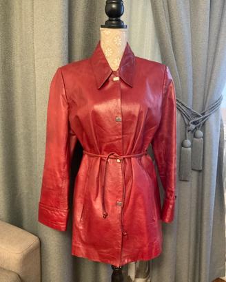 Elegante giacca da donna in vera pelle