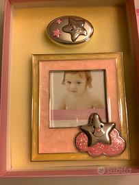 CORNICE PORTAFOTO BIMBA ARGENTO VALENTI e CO