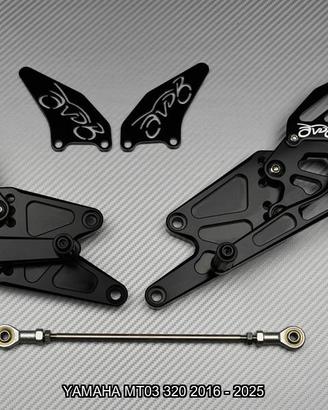Pedane arretrate YAMAHA MT03 320 2016 - 2025