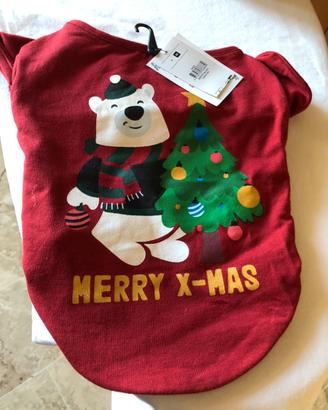 M Felpa natalizia x cane taglia piccola