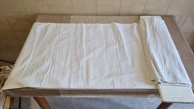 tende da interno in cotone liscio colore bianco