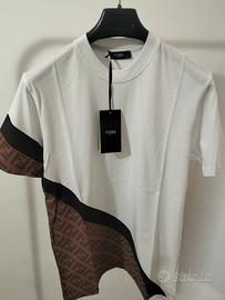 T-Shirt Fendi bianca taglia S.