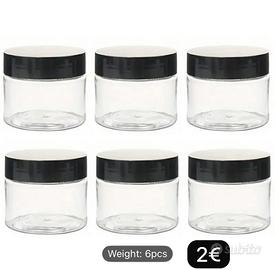 6pcs 50g Plastic Jars Container