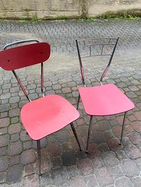 Coppia di sedie in formica