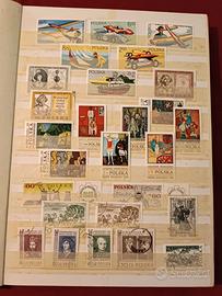 Lotto 1450 francobolli Polonia + Omaggio