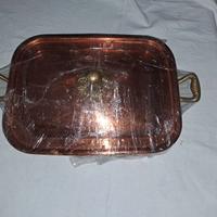 Rostiera in rame martellato stagnato 2mm – 2 manig