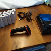 Stampante scontrini + Lettore codici a barre