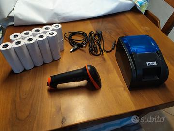 Stampante scontrini + Lettore codici a barre