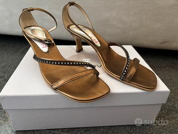 Sandali color bronzo n38