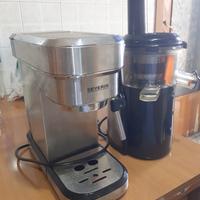 macchina da caffè e spremiagrumi elettrico 