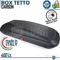 Box Tetto Auto Baule da Viaggio 400LT OMOLOGATO