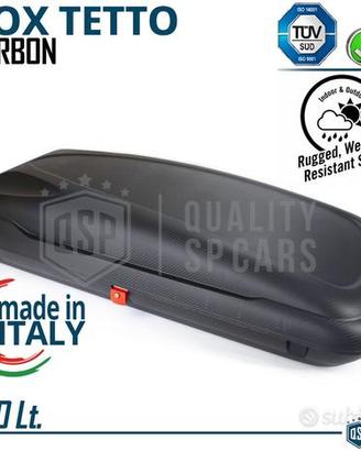 Box Tetto Auto Baule da Viaggio 400LT OMOLOGATO