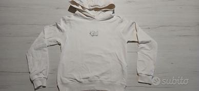 Felpa maniche lunghe cappuccio bianca Gaudì taglia