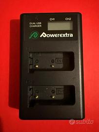 2 batterie fotocamera Nikon + carica dual USB