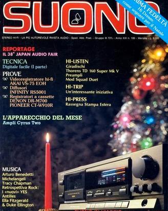 rivista SUONO numero 199 dicembre 1989