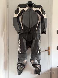 Tuta in pelle moto tg 52 due pezzi