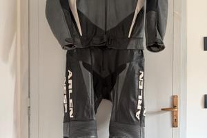 Tuta in pelle moto tg 52 due pezzi