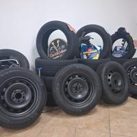 4 CERCHI + 4 PNEUMATICI MICHELIN 195/65 R15 95T MS