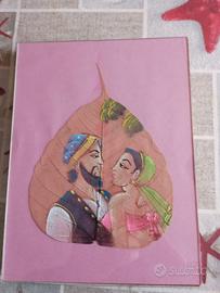 Foglie dipinte a mano