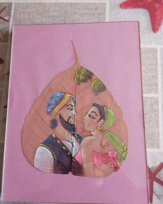 Foglie dipinte a mano