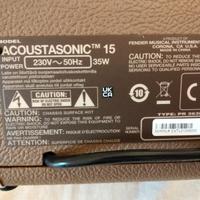 Amplificatore per chitarra Fender Acoustasonic 15