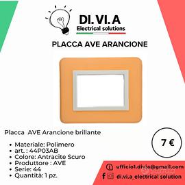 PLACCA AVE ARANCIONE BRILLANTE