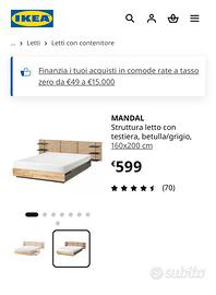 struttura letto Mandal ikea