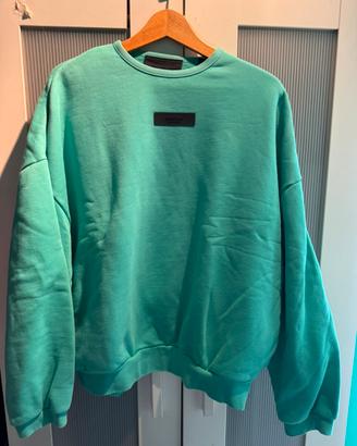 Essentials Fear of God real torquoise hoodie rare