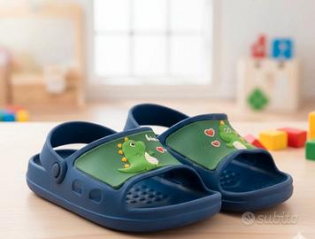 Ciabattine per bimbi taglia 21 tema dinosauri