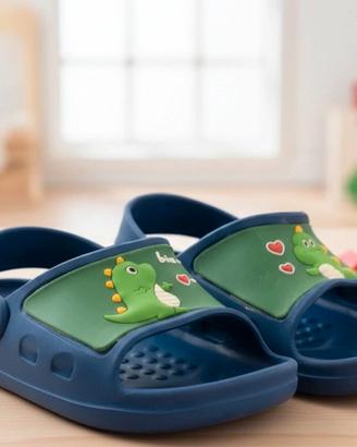 Ciabattine per bimbi taglia 21 tema dinosauri