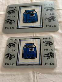 Set 2 Taglieri in vetro temperato