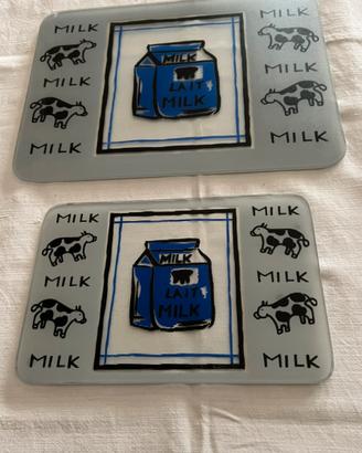 Set 2 Taglieri in vetro temperato