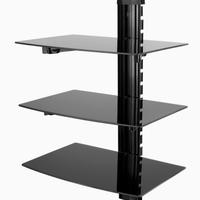 Mensole in vetro con supporto per parete copricavi