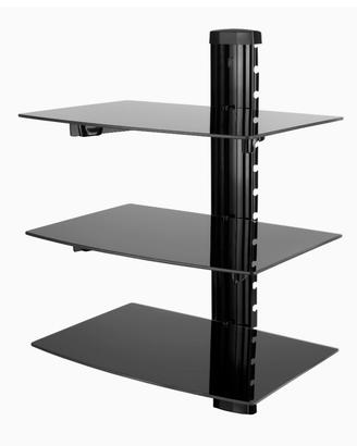 Mensole in vetro con supporto per parete copricavi