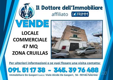 Locale commerciale 47 mq zona Cruillas