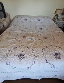 Trapuntina matrimoniale in cotone
