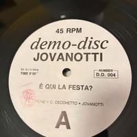 Jovanotti - E' Qui La Festa? - Vinile  DEMO-DISC