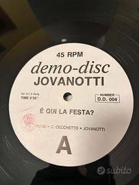 Jovanotti - E' Qui La Festa? - Vinile  DEMO-DISC