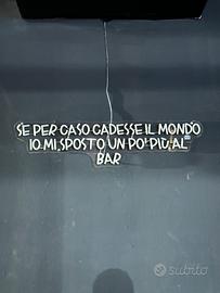 Scritta led personalizzata