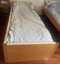 Letto singolo in frassino + rete