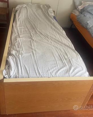 Letto singolo in frassino + rete