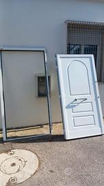 Portone in alluminio doppia serratura